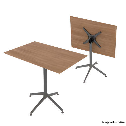 Mesa Retangular Tampo Rebatível A06-COL-MRT106