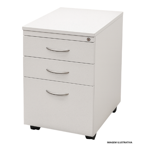 Gaveteiro Volante 3 Gavetas 65cm Altura MAD.GVM