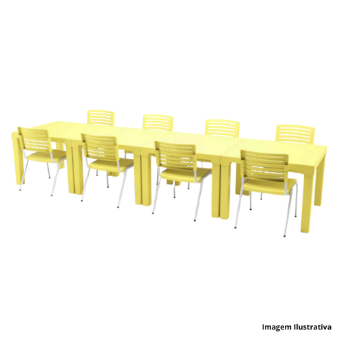 Conjunto Refeitório 8 Lugares Infantil