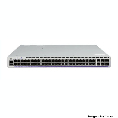 Switch De Acesso Alcatel-Lucent OS6560-P48X4 48 Portas Gigabit PoE + 4 Portas SFP 1G/10G Bivolt