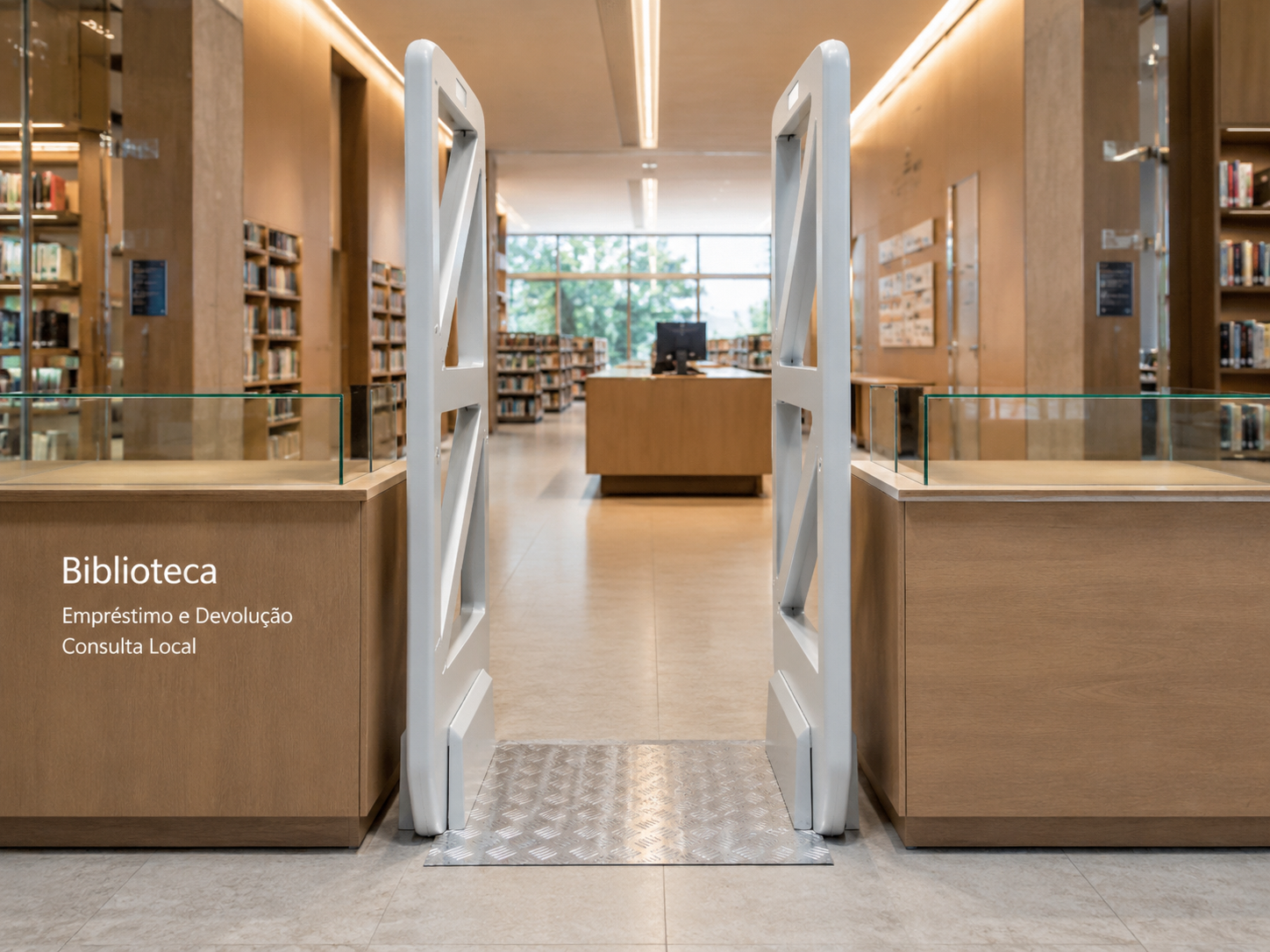 Antena de Segurança Eletromagnética Para Bibliotecas Metalpox 7ANT.EM