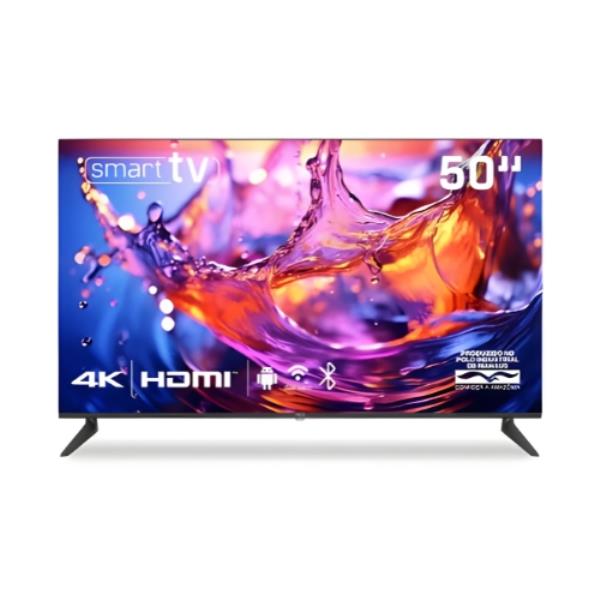 Televisor HQ HQS50NKH: Smart Tv 50"| UHD 4K| Android 13| Wi-fi| Bluetooth| HDMI| USB