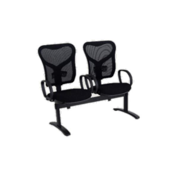 Longarina Ergonômica De 2 Lugares Sem Braço