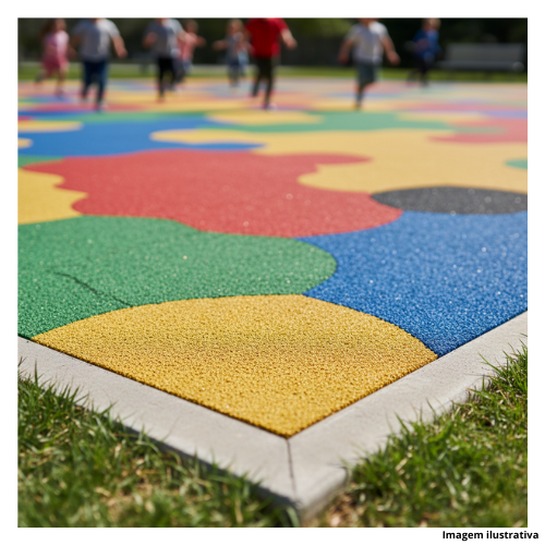 Piso MSSD SBR Monolitico Dupla Camada Colorido