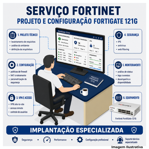 Serviço Fortinet Projeto E Configuração FortiGate 121G - Portal de Adesões