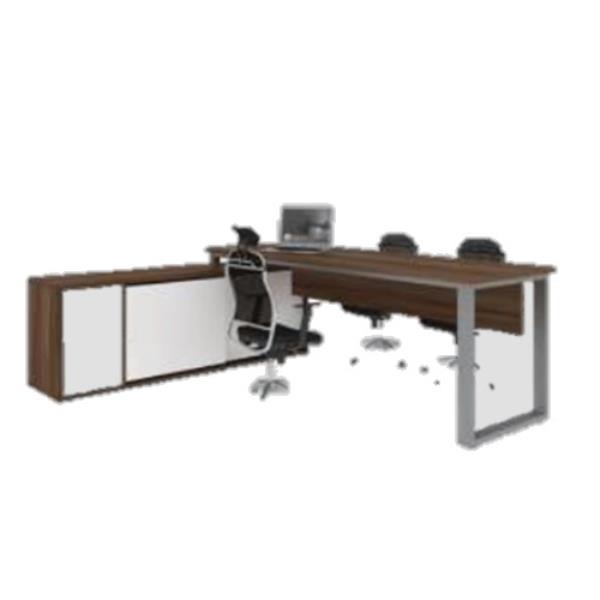 Mesa Diretoria Com Armário Aparador