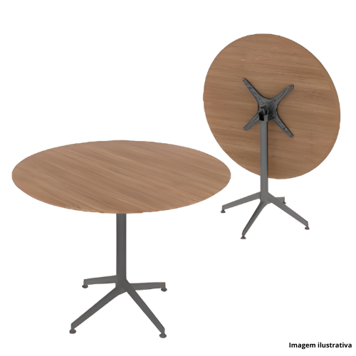 Mesa Redonda Tampo Rebatível A06-COL-MRD100