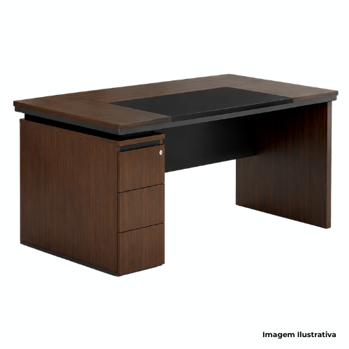 Mesa Gerência Fortline Retangular Com Gaveteiro 180x90x74cm Dunna MDG180GD - Portal de Adesões