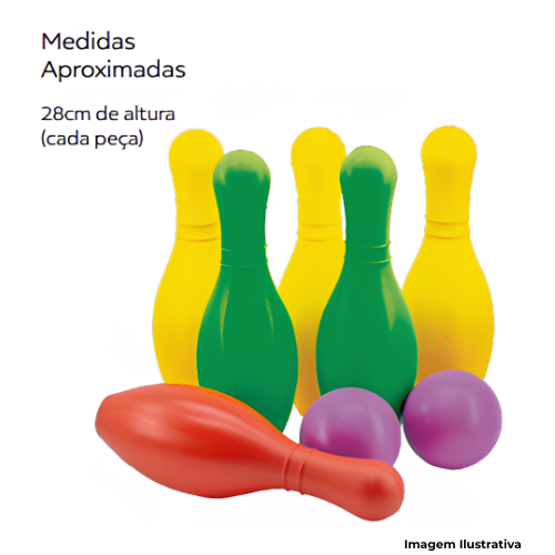 Brinquedo Conjunto Boliche Colorido 8 Peças - Portal de Adesões