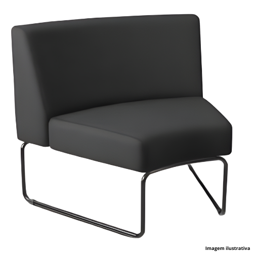 Sofá Frisokar Modular Semicircular Côncavo Com Encosto - Portal de Adesões