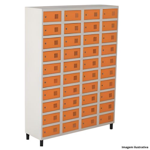 Armário Aço Marzo Vitorino Locker 1.9x1.4m 40 Portas - Portal de Adesões