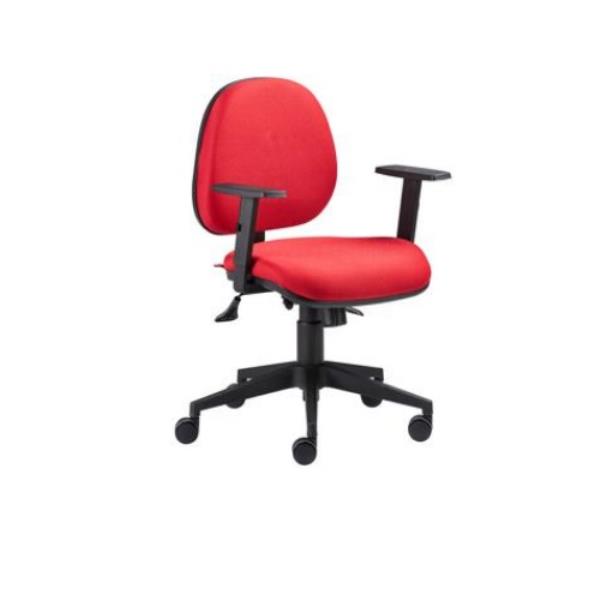 Cadeira Giratória Com Braços Reguláveis Encosto Baixo