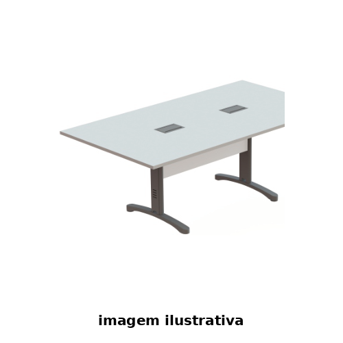 Mesa Reunião Retangular 240x110x74cm Genius 78200AB - Portal de Adesões