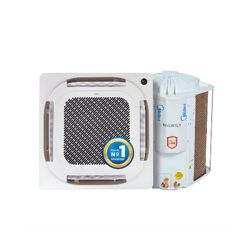 Ar-Condicionado Midea Carrier 40KVQE36M5.38CCVE36515MM.40KWFLBM: 36.000 BTUs| Cassete| Split Inverter| Ciclo Frio
