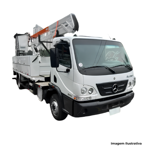 Veículo Caminhão Mercedes Benz Accelo 817 Com Cesto Aéreo - Portal de Adesões