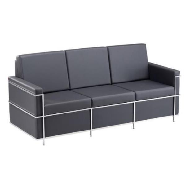 Sofá De Espera Modular Com Braços 03 Lugares - Portal de Adesões