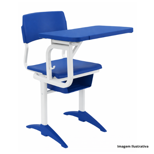 Carteira Universitária Adulto Prancheta Frontal