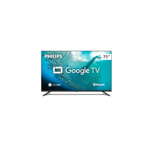Imagem do produto Televisor Philips 75PUG7019/78: Smart TV 75"| Led Ultra HD 4K| Comando De Voz| Google TV| Wi-fi| Bluetooth| HDMI| USB| LAN Ethernet da marca Philips - miniatura 1