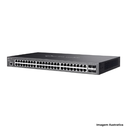 Switch TP-Link SG5452XMPP Gerenciavel Omada L3 Stackable Lite Gigabit POE++ 48 Portas