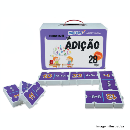 Brinquedo Dominó De Adição 28 Peças - Portal de Adesões