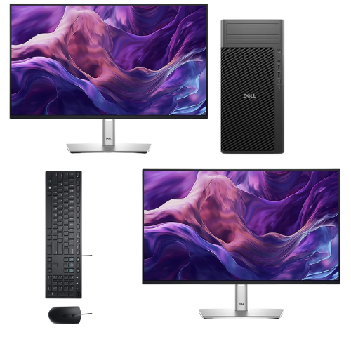 Workstation Dell Pro Max Tower T2: Processador 9 Ultra| 64GB RAM| 2x SSD 1TB| 2x Monitor 27"| NVIDIA® RTX 2000 Ada| Garantia 3 Anos On-Site