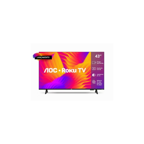 Smart Tv AOC 43" Full HD LED Wi-Fi Roku 43S5155/78G 43" 1920x1080 - Portal de Adesões