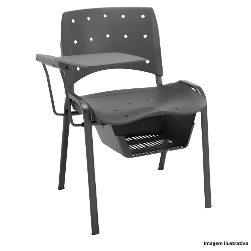 Cadeira Universitária Plaxmetal Ergoplax AL183-4P-PRPL