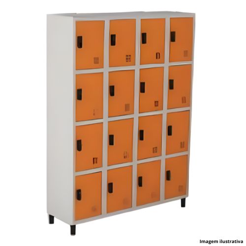 Armário Aço Marzo Vitorino Roupeiro 1.9x1.40m 16 Portas - Portal de Adesões