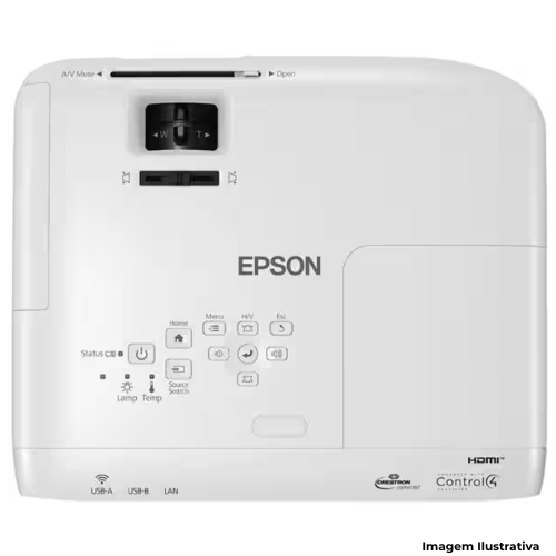 Projetor Epson PowerLite W49 Multimidia 3.800 Lúmens