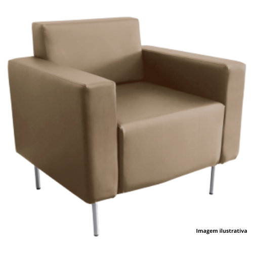Poltrona De Espera Executiva 1 Lugar SOFFICE1LSB