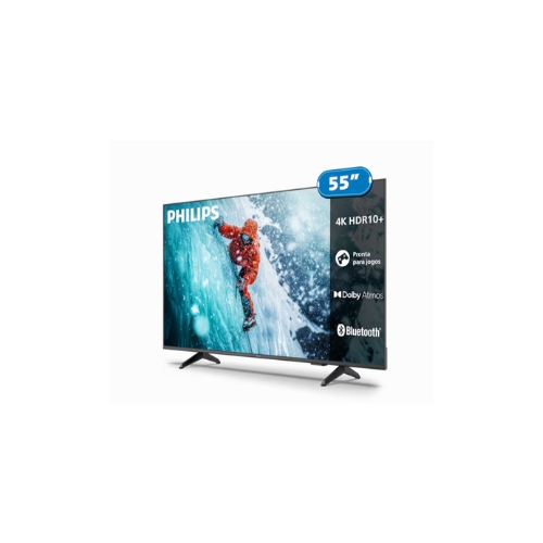 Imagem do produto Televisor Philips 55PUG7300/78: Smart TV 55"| Led Ultra HD 4K| Comando De Voz| Google TV| Wi-fi| Bluetooth| HDMI| USB| LAN Ethernet da marca Philips - miniatura 2