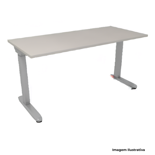 Mesa Escritório Retangular Com Regulagem de Altura MRWP PR 1208 160x75x630 até 930cm - Portal de Adesões