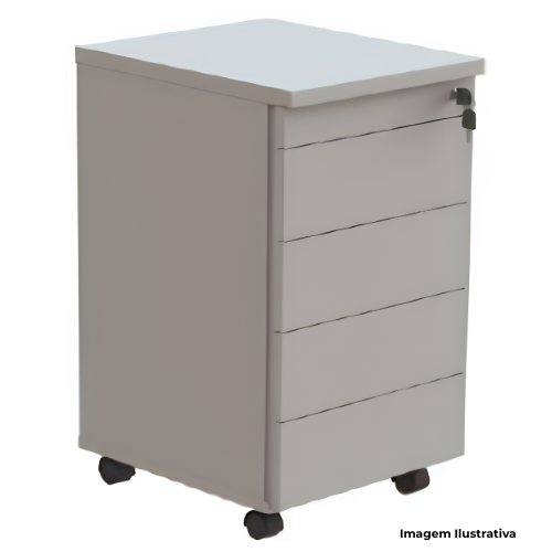 Gaveteiro Volante Com 4 Gavetas FIT FT1F019/40 40x45x65cm - Portal de Adesões