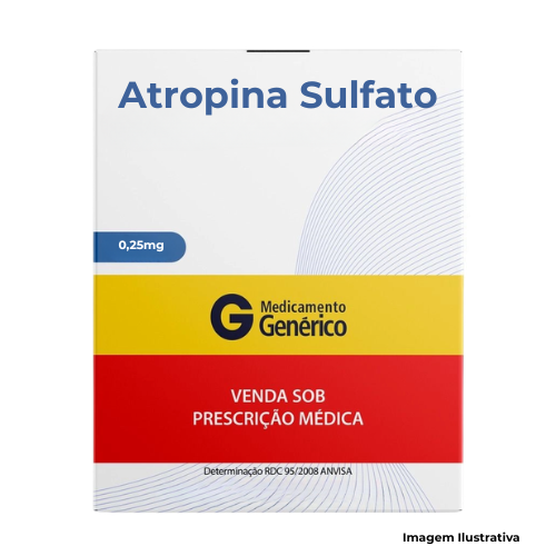 Atropina Sulfato 0,25mg/ml Injetável Ampola 1ml - Portal de Adesões