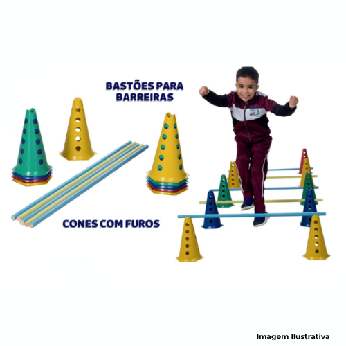 Conjunto Kit Agilidades Corporais Com 38 Peças