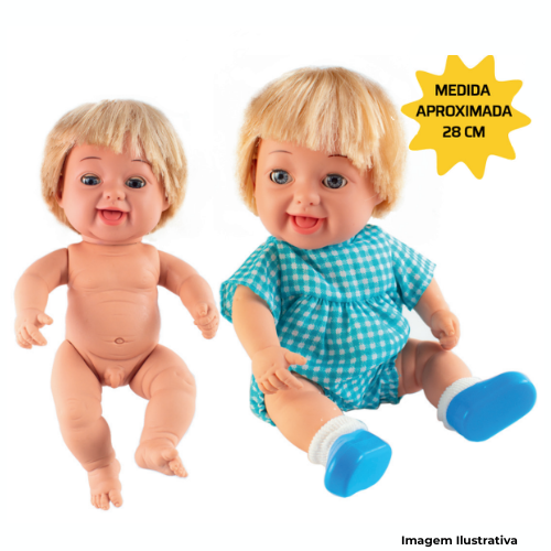 Brinquedo Boneco Menino Branco Articulado 28cm - Portal de Adesões