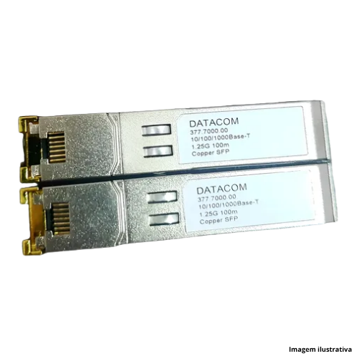 Transceiver Datacom 1G SFP RJ45 SR 100M - Portal de Adesões